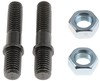 Dorman 03144 Exhaust Flange Stud and Nut Exhaust Stud Kit - 7/16 - 14 x M12 - 1.75 x 65 mm