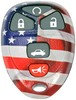 Dorman 13636US Keyless Entry Transmitter Cover Keyless Remote Case American Flag