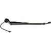 42550 by DORMAN - Windshield Wiper Arm - Rear, 15.4 in., Black, Rubber, Hook End, Spine/Flange Nut