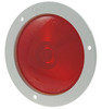 52692 by GROTE - 4" Economy Stop Tail Turn Light, White Theft-Resistant Flange - Red