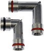 Dorman 47065HP HVAC Heater Hose Connector Heater Hose Fittings With O-Rings - Aluminum