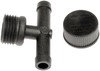 47122 by DORMAN - 1/2 In. Radiator Flush Tee With Cap