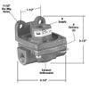 Bendix 229859RX Valve Body Fluid Pipe QR-1 Quick Release Valve, Remanufactured