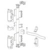 Fleet Engineers 021-00313 Door Lock Rod Bracket Miner style swing door lock rod (narrow) - packaged set