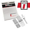 Fleet Engineers 025-60006 Door Hinge Set Replacement Hardware Retail Pack for 1 Recessed Doors