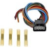 Dorman 645-217 HVAC Blower Motor Resistor Connector 4 Wire Pigtail - Male Connector With Female Terminals
