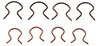 Dorman 76980 Window Handle Retaining Clip Window Handle Retainer Clip Assortment
