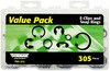 Dorman 799-323 E-Clip and Snap Ring Assortment E-Clips/Snap Rings Value Pack- 16 Sku's- 305 Pieces