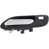 81586 by DORMAN - Interior Door Handle Front Left Chrome Lever/Black Housing