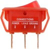 Dorman 84834 Rocker Type Switch Electrical Switches - Rocker Full Glow - Rectangular Style - Red Body/Red Glow