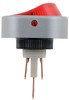 Dorman 84870 Rocker Type Switch Electrical Switches - Rocker Full Glow - Oval Style Aluminum - Red Glow