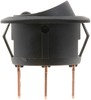 Dorman 84881 Rocker Type Switch Electrical Switches - Rocker - LED Glow - Round Style - Black Body/Blue LED