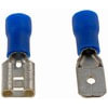 Dorman 85449 Disconnect Terminal 16-14 Gauge Male/Female Set Bullet Terminal, .250 In., Blue
