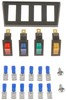 Dorman 86923 Rocker Type Switch Electrical Switches - Multiple Rocker Kit Red, Blue, Amber And Green