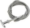 Dorman 55208 Multi-Purpose Control Cable Control Cables With 1 In. Black Knob, 7 Ft. Length