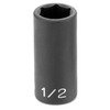 Grey Pneumatic 1016SD Socket 3/8" Drive x 1/2" Semi-Deep Impact Socket