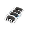 Bendix 802593 Disc Brake Pad Set Brake Pad Kit