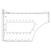 18-26582-000 by FREIGHTLINER - SKIRT DECK SBA LH 54F
