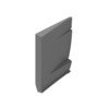 Freightliner 22-74263-007 Truck Fairing Sleeper Fairing Extender - Rear, RH, Long Flare (P3), for 2008+ Freightliner Cascadia