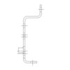 A01-23241-004 by FREIGHTLINER - X/M MOUNTING BRACKET 9.50