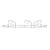 Freightliner A06-31086-000 Battery Jumper Cable Battery Jumper Cable - Negative, 3 Battery, I-Connection, 2-3/8 Inch Studs