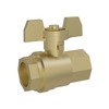 Freightliner A23-13181-075 Tee Handle Tee Handle Valve Assembly - 3/4 Inch, Brass, Plain, 0.75 in Tube Size