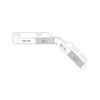 A22-47431-001 by FREIGHTLINER - Mud Flap Conspicuity Strip Assembly