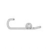 Freightliner A 680 993 01 01 Acceleration/Steering Pedal Spring Acceleration/Steering Pedal Spring - Steel, 0.45 in. Dia.