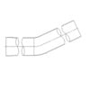 Freightliner E04-13232-056 A/C Filter PIPE - 5ID - OD. 25DEG