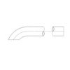 Freightliner E04-13444-063 Exhaust Stack Pipe Exhaust Stack Pipe - 5 x 63, Aluminized Steel, Curved