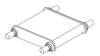 Hendrickson 64785-007B Frame Stiffener Axle Torque Rod - Box Assembly, Rear, Frame Stiffener