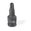 Grey Pneumatic 920TT Socket Driver Bit 1/4" Drive x TT20 Size, 1.38mm Length, Tamper-Proof Star Impact Socket Driver Bit