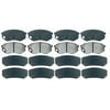 Raybestos ATD735M Disc Brake Pad Set Brake Parts Inc Raybestos AT Overstock Metallic Disc Brake Pad Set