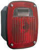 445 by PETERSON LIGHTING - Incandescent Thin Line, Universal, 3-Stud Combination, w/ License Light, 6.25"X6.75", box