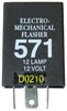 Peterson Lighting 571 Turn Signal Flasher Flasher, 25 Amp Electro-Mechanical, 3-Prong, poly bag