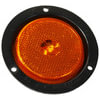 Peterson Lighting M175FA Clearance Light LED Marker/ Clearance, P2, Round, Flange, w/ Reflex, 2.5", amber, bulk pack