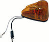 Peterson Lighting 121A Clearance Light LED Cab Marker, P2, w/ .180 Bullet & Ring, 2.58"X3.34" 12V, amber, poly bag