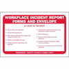 JJ Keller 10073 Workplace Incident Report Forms Packet - With envelope
