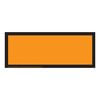 1013 by JJ KELLER - Blank Orange Panel - Blank, 4 mil Vinyl, Temporary Adhesive