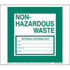 JJ Keller 1031 Non-Hazardous Waste Labels - Paper, Continuous (Pin-Feed), 500 Labels/Pk, Fanfolded
