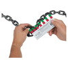 13628 by JJ KELLER - Go/NoGo Chain Gauge - Grade 43/70, 6 in. x 3 in., Aluminum, 5/16 in. Hole