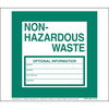 JJ Keller 13797 Non-Hazardous Waste Labels - Poly, Continuous (Pin-Feed), 500 Labels/Pk, Fanfolded