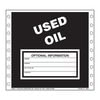 JJ Keller 13803 Used Oil Waste Labels - Paper, Continuous (Pin-Feed), 500 Labels/Pk, Fanfolded