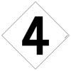 JJ Keller 1529 HazCom Numbers Package - NFPA Digit #4 - NFPA® Digit #4 - 7-1/2" x 7-1/2"