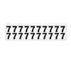 JJ Keller 17663 Individual 1.25" Vinyl Numbers - 7 (Seven) - White "7" (Seven)