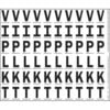 JJ Keller 17653 Test & Inspection Label - V, I, P, L, K, T - 1 Sheet of 60 Labels