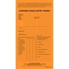 JJ Keller 2195 Confined Space Entry Permit "Example" - 6" x 11"