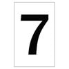 JJ Keller 2334 Individual 2" Vinyl Numbers - Clear "7" (seven)