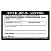 JJ Keller 2397 Service Reminder Information Label Service Reminder Information Label - Record Of Annual Inspection Decal
