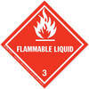 290 by JJ KELLER - Class 3 Flammable Liquid Labels - Paper, 500 Labels/Roll